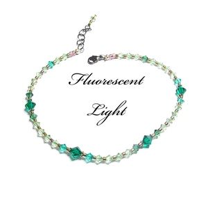 Anklet Ankle Bracelet Color Changing Emerald Bling